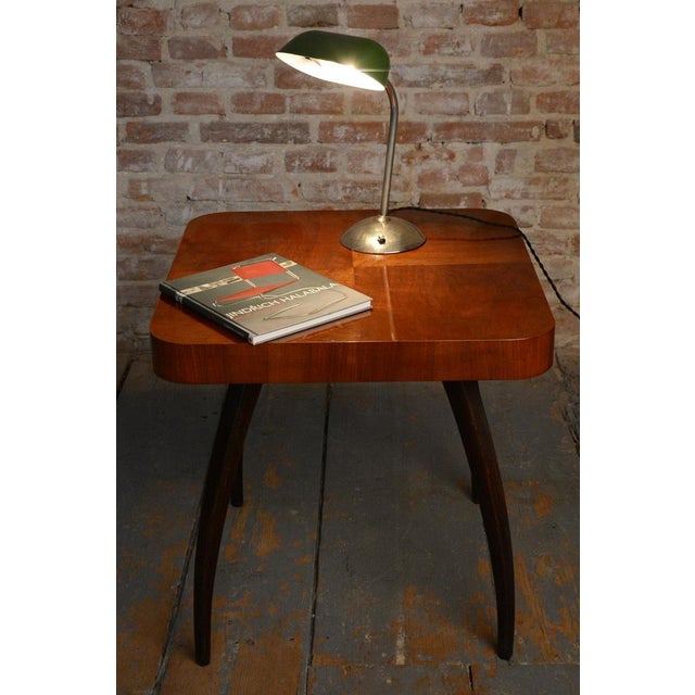 Metal Bauhaus Table Lamp in Chrome and Steel from Franta Anýž, Czech, 1930s For Sale - Image 7 of 9