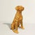 A small masterpiece of devotion, cast in gilt bronze in Italy. This 21st-century Labrador retriever sits upright, composed...