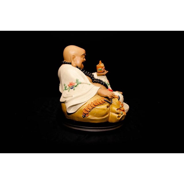Chinese Qing Porcelain Buddhist Statue For Sale - Image 5 of 9
