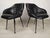 1960s Set of Vintage Black Skai Armchairs, 1960s For Sale - Image 5 of 18