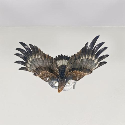German Polychrome Porcelain Eagle Sculpture by Fritz Heidenreich, 1930s For Sale - Image 15 of 18