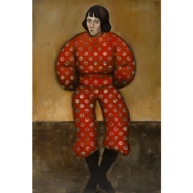 Michele Mikesell, The Simurgh and the Crow, 2025, Oil on Canvas For Sale