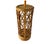 Brown Vintage Mid Century Rattan and Bamboo Cylinder Table Lamps, a Pair For Sale - Image 8 of 13