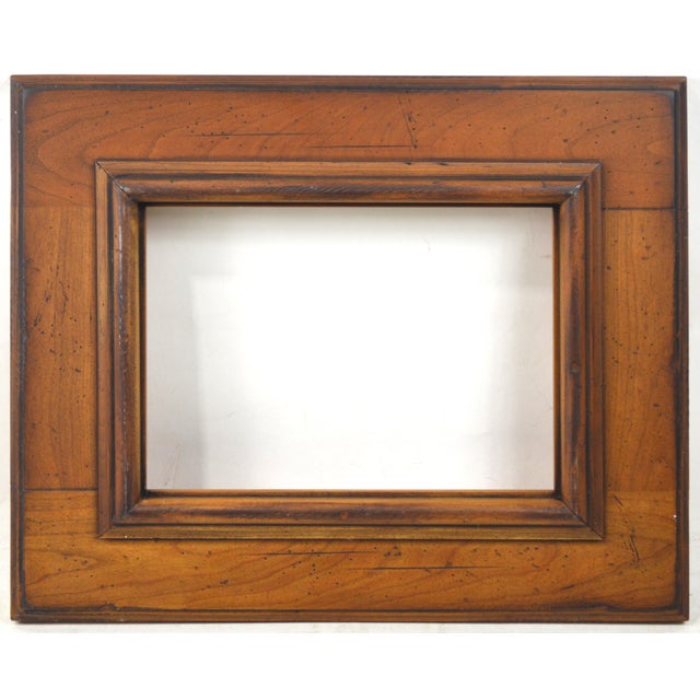 A very appealing pair (2) of solid wood modernist plein air type gallery frames with a craftsman influence. These are well...