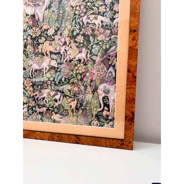 Green French Aubusson Style Safari Botanical Tapestry For Sale - Image 8 of 8