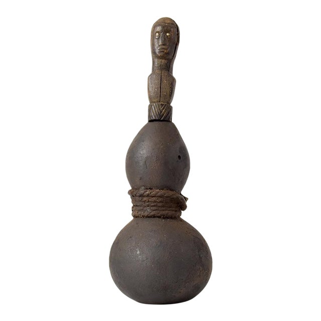 Early 20th Century Nyamwezi Diviner's Medicine Gourd Tanzania For Sale
