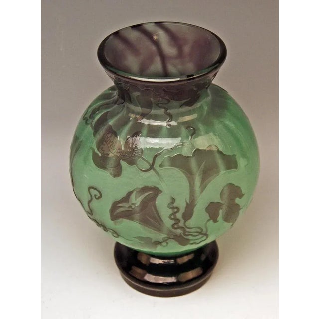Art Nouveau Fire Polished Vase from Emile Gallé, Nancy, France, 1890s For Sale - Image 4 of 8