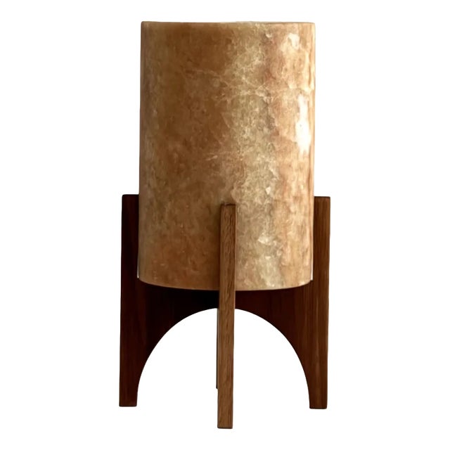 Comet No. 0216 Hand-Carved Alabaster Table Lamp by Material Lights For Sale