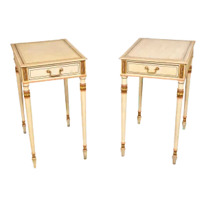 Late George III Painted End Tables - a Pair