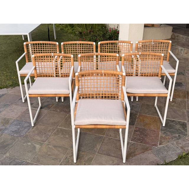 Design Plus Gallery presents a Set of Eight Loop Dining Chairs from Harbour Outdoor. The Loop collection blends clean...