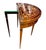 Neoclassical Antique Italian Neoclassical Marquetry Inlaid Round Folding Game Table For Sale - Image 3 of 9