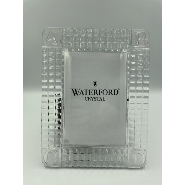 1990s Waterford Crystal Baby Collection Alphabet Block Photo Frame For Sale - Image 11 of 11