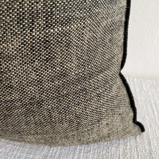 Not Yet Made - Made To Order Rustique Chinee French Linen Accent Pillow For Sale - Image 5 of 5