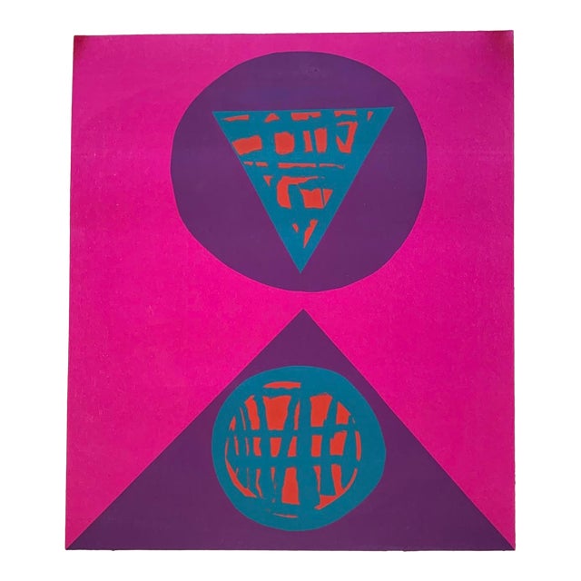 1967 Antonio Tonon Serigraph "Shapes" 7/8, Unframed For Sale