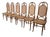 Vintage Bentwood Cane Dining Chairs, 1970s, Set of 6 For Sale