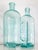Pair of Antique Aqua Glass Medical Snake Oil Apothecary Bottles From Ny and Nj For Sale - Image 9 of 18