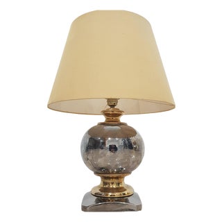 Silver and Gold Lamp, Italy, 1960s For Sale