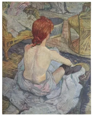 Toulouse Lautrec Vintage 1952 Limited Edition French Lithograph Print " Jeune Femme Accroupie De Dos " 1986