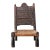 Vintage Hand Carved Low Weavers Chair For Sale