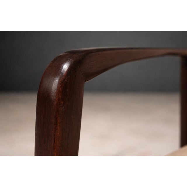 Reclining Sun Chaise Lounge in Hardwood and Ultrasuede by Walter Gerdau, Brazil, 1940s - Lot 82A For Sale In New York - Image 6 of 15