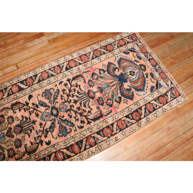 Antique Zabihi Collection Persian Lilihan Runner - 2'9" x 9'10" For Sale - Image 4 of 8