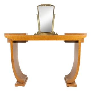 Art Deco Mirror Console by Jules Leleu For Sale