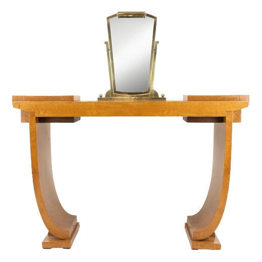 Art Deco Mirror Console by Jules Leleu For Sale