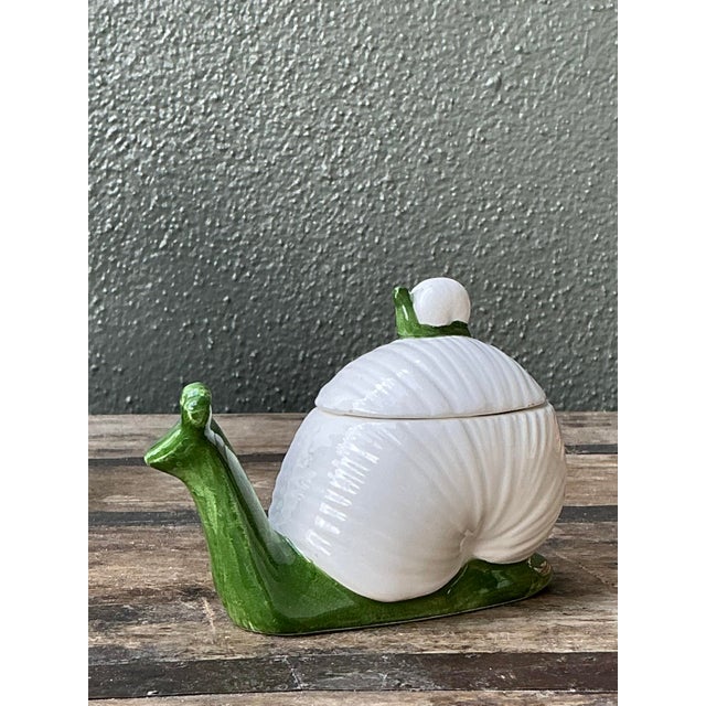 Vintage Fitz and Floyd Snail Lidded Bowl For Sale In West Palm - Image 6 of 12