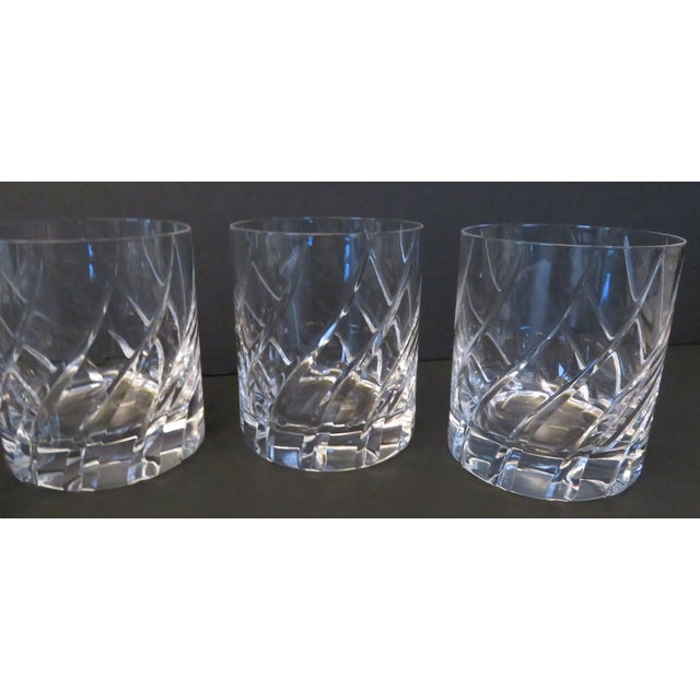 Vintage Mikasa Cut Crystal Olympus Lowball Glasses - Set of 4 For Sale - Image 4 of 6