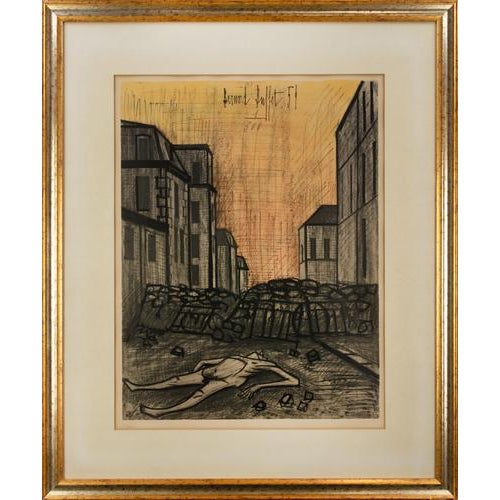 1950s Bernard Buffet, Landscape Composition, 1954, Lithograph For Sale - Image 5 of 5
