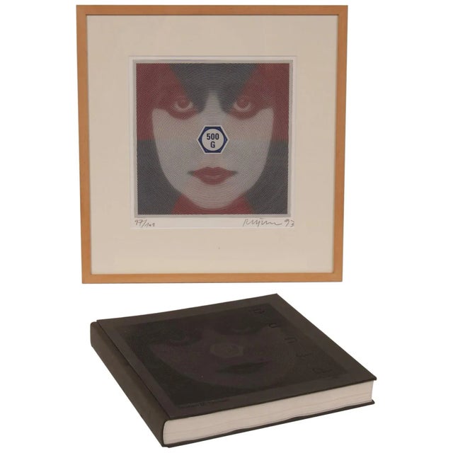 German Art Book and Silk Screen Set by Roger Pfund for Teunen & Teune, 1993, Set of 2 For Sale - Image 12 of 12