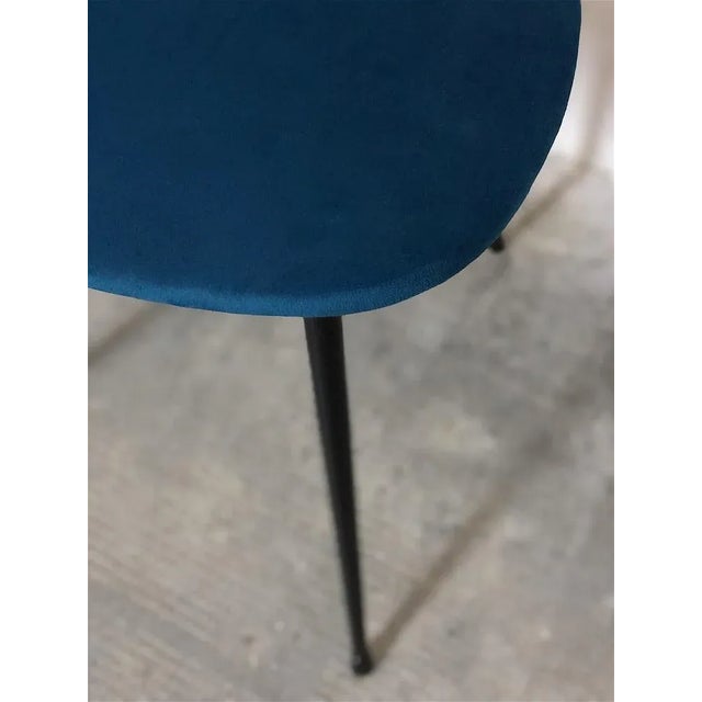 Italian Upholstered Metal Chair, 1960s For Sale - Image 10 of 12