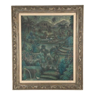 Painting of a Landscape in Bali, Circa 1960 For Sale