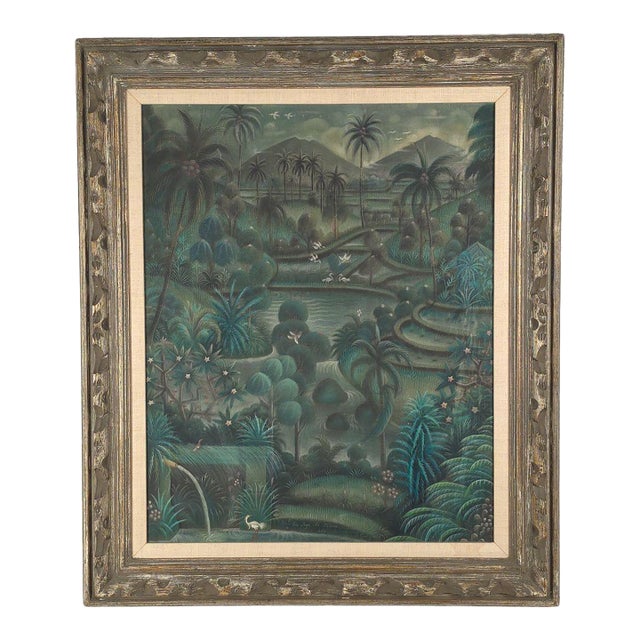 Painting of a Landscape in Bali, Circa 1960 For Sale
