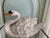 A striking and substantial ceramic swan, this would make a fabulous and interesting addition to any decor style. Unknown...