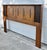 Brown Vtg. Lane Walnut & Rosewood Queen/Full Mid Century Modern Headboard For Sale - Image 8 of 13