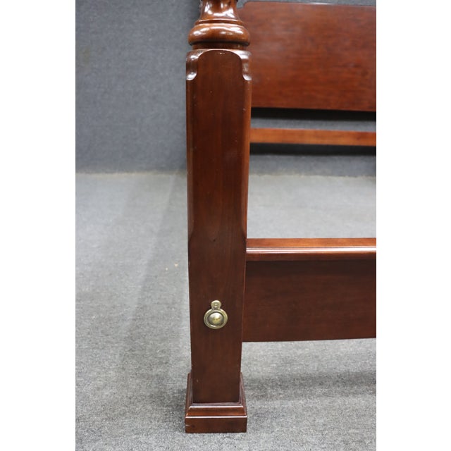 Traditional Kincaid Cherry Queen Four Poster Bed For Sale - Image 3 of 14