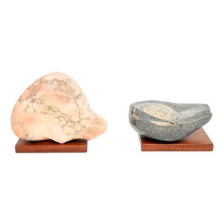 Vintage Marble Sculptures by A. Altmann, Set of 2 For Sale