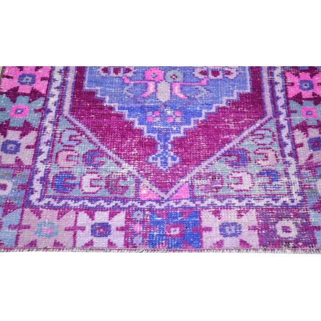 Turkish Vintage Turkish Anatolian Hand Knotted Wool Rug, 2'6''x4' For Sale - Image 3 of 3