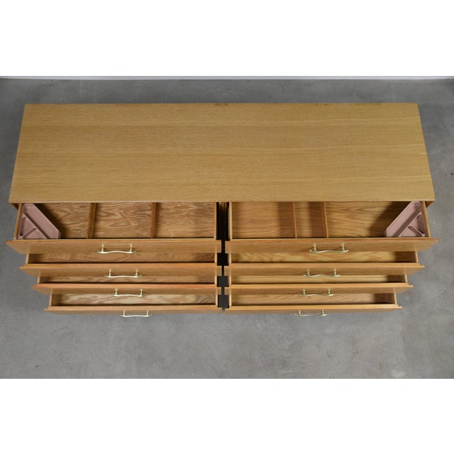 Wood 1960s Refinished Oak Long Dresser by Rway Furniture For Sale - Image 7 of 10