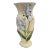 Vintage Blue Iris Art Pottery Vase For Sale