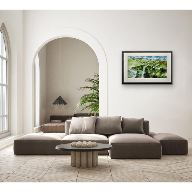 Ronald Maddox, Landscape Pattern, Glen Lyon, Scotland, 1980, Watercolor For Sale - Image 13 of 18