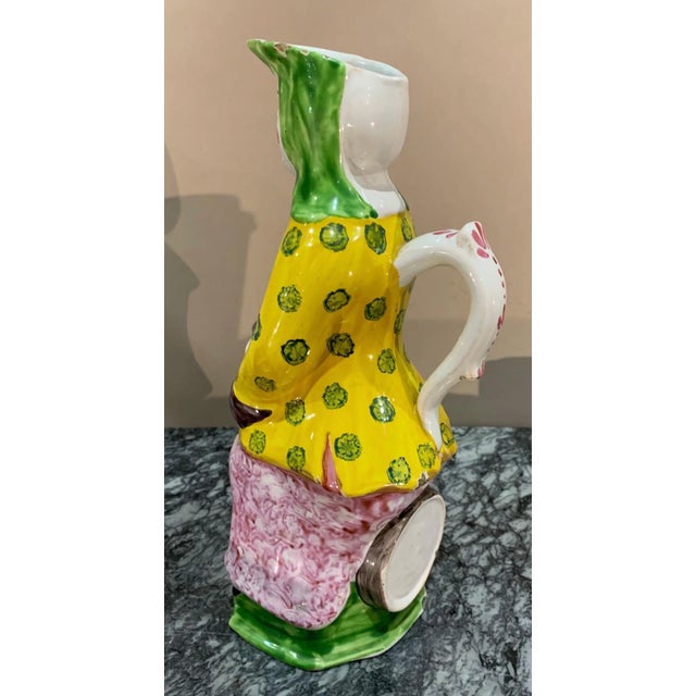 19th Century Polychrome French Faience Wine Decanter For Sale In Richmond - Image 6 of 14