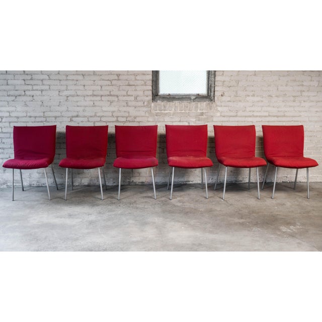 Vintage Pascal Mourgue for Ligne Roset "Calin" Dining Chairs - Set of 6 For Sale - Image 9 of 14