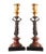 Grand Tour Candelabras Marble Bronze Maiden, 1840s, Set of 2 For Sale