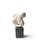 Contemporary Signed Alain Prevost Modernist Abstract Carved Stone Sculpture on Black Stone Base For Sale - Image 3 of 7