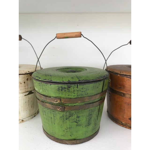 Vintage Woodenware Buckets Set of 3 Chairish
