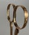 Pair of 18th-century 18k (750/1000) yellow gold sewing scissors Decorated with chased rose motifs on a background...