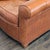Animal Skin Ethan Allen Brown Leather Lounge Chair – Comfortable Classic Style For Sale - Image 7 of 8