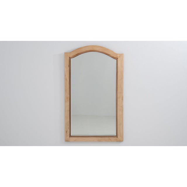 19th Century 19th Century France Antique White Wood Mirror For Sale - Image 5 of 8